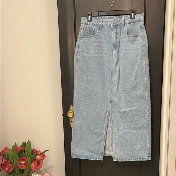 SHEIN Dresses & Skirts - Light Blue Denim Maxi Skirt